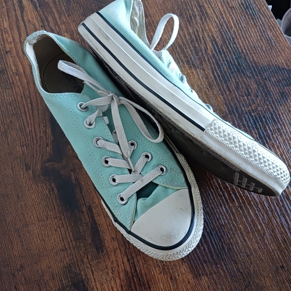All Star Mint Blue Converse - Picture 3 of 6